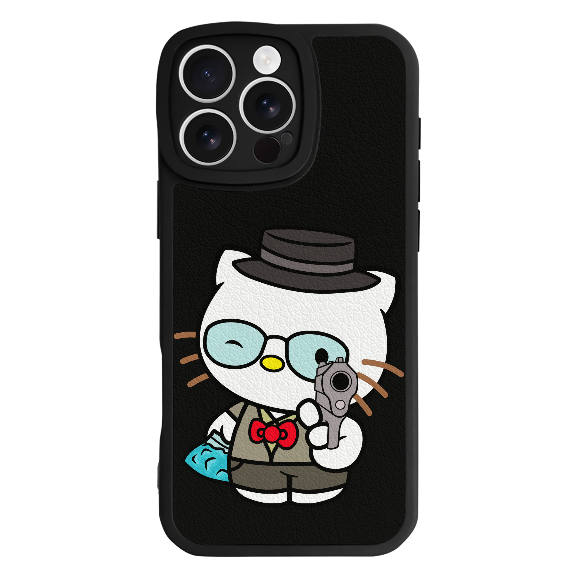 （画像用） Hello Kitty ハローキティ 【iPhone 16シリーズ対応】シリコンスマホケース（レザー調） 材質：シリコン
